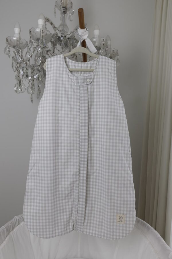 muestra - Saquito de dormir vichy gris