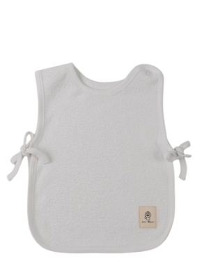 Baberos mandil broche blanco